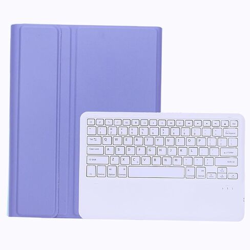 Slim Candy Colors Keyboard Case Compatible with Galaxy Tab S9 Plus / S9 FE Plus 5G 2023 12.4 Inch X810 / X816 / X818 with S Pen Holder Mutil Angles Stand Cover Detachable Wireless Keyboard (Blue) in Saudi Arabia