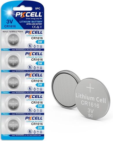 PKCELL CR1616 3V Lithium Battery CR 1616 Batteries - Pack of 5 in Saudi Arabia