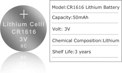 PKCELL CR1616 3V Lithium Battery CR 1616 Batteries - Pack of 5 in Saudi Arabia