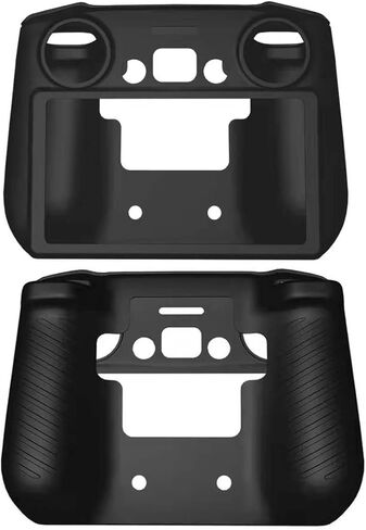غطاء حماية من السيليكون لجهاز التحكم عن بعد DJI mini 3 PRO RC/DJI RC، حقيبة ناعمة + طبقة زجاجية صلبة مقاومة للخدش [9H] [خالية من الفقاعات] in Kuwait