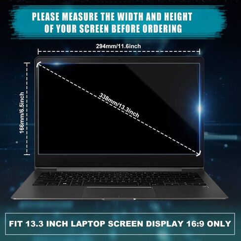 2PC Pack Blue Light Blocking Laptop Screen Protector, Blue Light Filter for Notebook Computer Screen (13.3 inch) in Saudi Arabia
