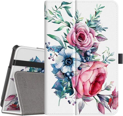 VORI Folio Case for Amazon Fire HD 8 Tablet (8th/7th/6th Generation, 2018/2017/2016 Release), Slim Premium PU Leather Stand Protective Cover with Auto Wake/Sleep, Galaxy in Saudi Arabia