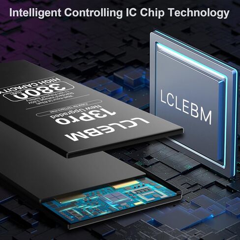 LCLEBM [3800mAh] Battery for iPhone 13 Pro, 2024 New 0 Cycle Higher Capacity Battery Replacement for iPhone 13 Pro Model A2483, A2636, A2638, A2639, A2640 with Complete Repair Tools Kits in Kuwait