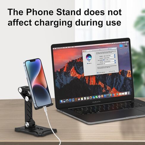 حامل هاتف قابل للطي لهاتف Samsung Galaxy A15 A14 5G/A54/A25/S23 Ultra/S22 S21 S20 Plus، حامل حامل iPad، حامل حامل قابل للتعديل أطول حامل iPhone لهاتف iPhone 15 14 13 12 11 Pro Max، Pixel 7 6 5 in Kuwait