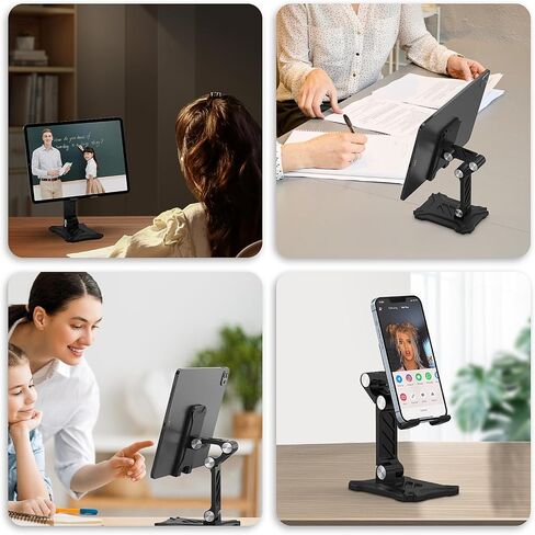 حامل هاتف قابل للطي لهاتف Samsung Galaxy A15 A14 5G/A54/A25/S23 Ultra/S22 S21 S20 Plus، حامل حامل iPad، حامل حامل قابل للتعديل أطول حامل iPhone لهاتف iPhone 15 14 13 12 11 Pro Max، Pixel 7 6 5 in Kuwait