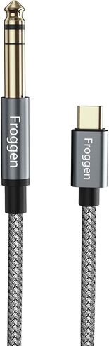 USB C to 6.35mm 1/4 inch Audio Stereo Cable 6 Feet, USB Type C to 6.35mm 1/4 inch TRS Audio Cord Compatible with iPad, Pixel 4XL, Samsung Galaxy S22, Amplifier, Mixer, Speaker, Home Theater in Saudi Arabia