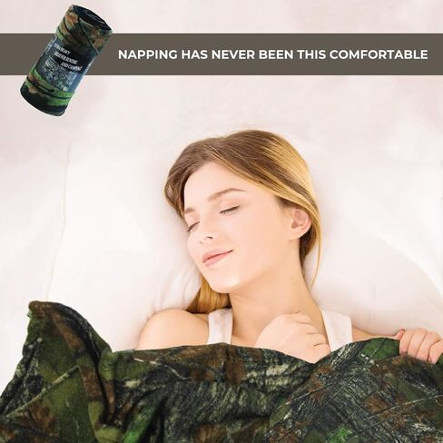 Ultra Soft Coral Fleece Camo Throw Blanket | Cozy, Plush Baby Blanket for Kids | Camo Prints | Washable | Wide Size for Extra for Warmth & Comfort | Cute in Saudi Arabia