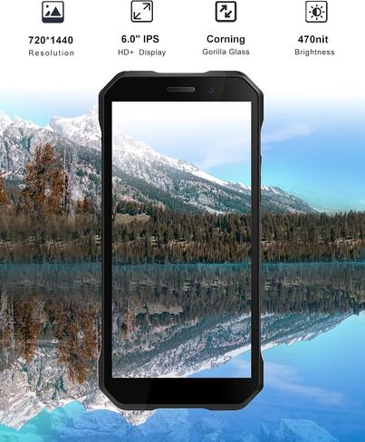 DOOGEE S61 PRO Rugged Smartphone (2022) - 20MP Night Vision Unlocked Android Phones - 8GB+128GB - Android 12 - IP68 Waterproof Rugged Phone Outdoor- 5180mAh Battery - 6.0" IPS HD- Dual SIM 4G - NFC in Saudi Arabia