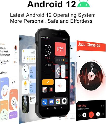 DOOGEE S61 PRO Rugged Smartphone (2022) - 20MP Night Vision Unlocked Android Phones - 8GB+128GB - Android 12 - IP68 Waterproof Rugged Phone Outdoor- 5180mAh Battery - 6.0" IPS HD- Dual SIM 4G - NFC in Saudi Arabia