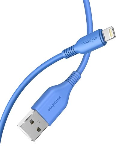 USB A to Lightning Cable [MFi Certified], 4.9FT Fast Charging Cable for iPhone 14 13 12 11 Pro Max MiniX XS XR iPad Airpods, High Speed Data Sync Transfer Cord (Blue) in Saudi Arabia