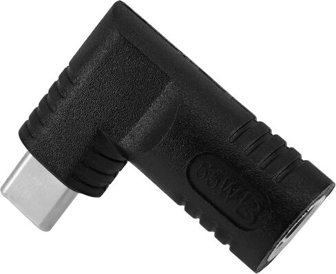 Yeebline DC 7406 to USB C Adapter, 90 Degree Right Angle 65W PD DC 7.4mm x 0.6mm Female to USB Type C Male Plug Power Charging Connector Suitable for Phone, Laptop (Black 7406 B) in Saudi Arabia