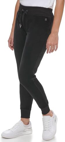 Calvin Klein Women's Misses Comfortable Jogger Everyday Velour Drawstring Pant in Saudi Arabia