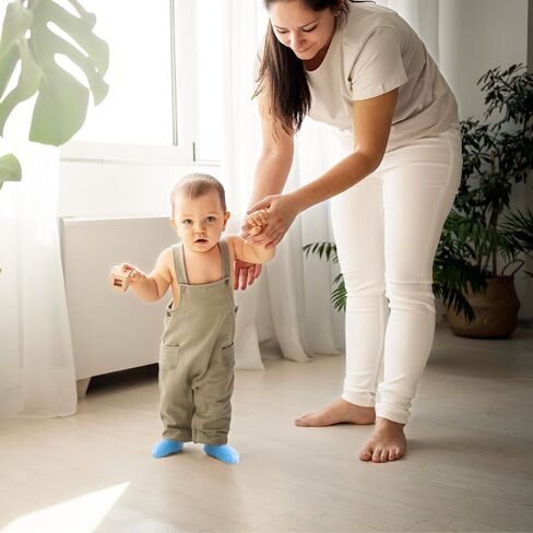 Baby Anti Slip Socks Baby Socks with Grips Baby Walker Socks Toddler Socks Non Slip Grip Baby Grip Socks for Boy Girls Infant 12-24 Months in Saudi Arabia