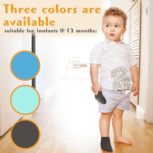 Baby Anti Slip Socks Baby Socks with Grips Baby Walker Socks Toddler Socks Non Slip Grip Baby Grip Socks for Boy Girls Infant 12-24 Months in Saudi Arabia