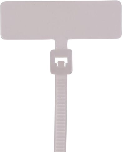 NSI - 418F-ID Identification Marker Flag Cable Tie, 18lbs Tensile Strength, 3/4" Bundle Diameter, 1.00" x 0.310" Marker, 0.100" Width, 4" Length in Saudi Arabia