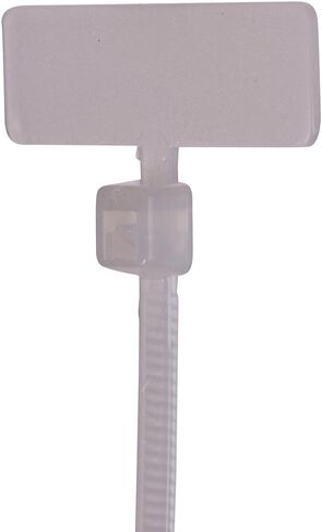 NSI - 418F-ID Identification Marker Flag Cable Tie, 18lbs Tensile Strength, 3/4" Bundle Diameter, 1.00" x 0.310" Marker, 0.100" Width, 4" Length in Saudi Arabia