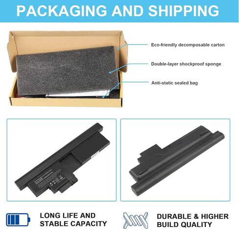 يتوهم شراء بطارية الكمبيوتر المحمول لجهاز IBM ThinkPad X200 Tablet Series X201 اللوحي لينوفو ثينك باد 43R9256/AB 43R9257 43R9256 42T4564 in Kuwait