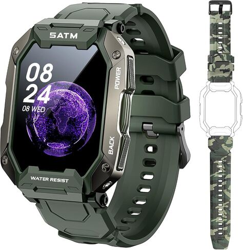 Smart Watches for Men Women,Fitness Activity Tracker Watch with Heart Rate Blood Oxygen Monitoring IP68 Waterproof 1.71 inch Full Touch Screen Smart Watch Compatible for iOS Android in Saudi Arabia