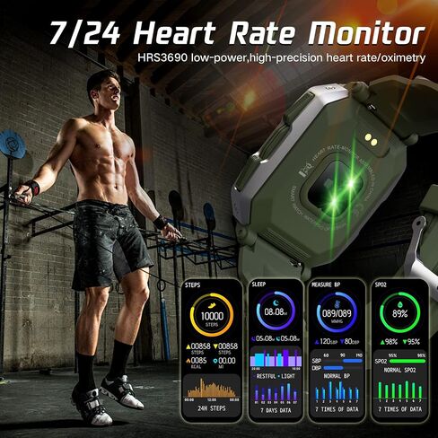 Smart Watches for Men Women,Fitness Activity Tracker Watch with Heart Rate Blood Oxygen Monitoring IP68 Waterproof 1.71 inch Full Touch Screen Smart Watch Compatible for iOS Android in Saudi Arabia