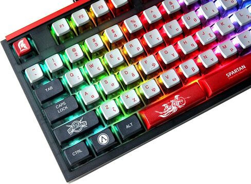 Glacier Skyloong GK87 Pro Youth TKL Layout لاسلكي/سلكي قابل للفصل USB-C لوحة مفاتيح ميكانيكية قابلة للتبديل السريع مع شاشة عرض صغيرة ومقبض، شريط مساحة منفصل متوافق (عالم) in Kuwait