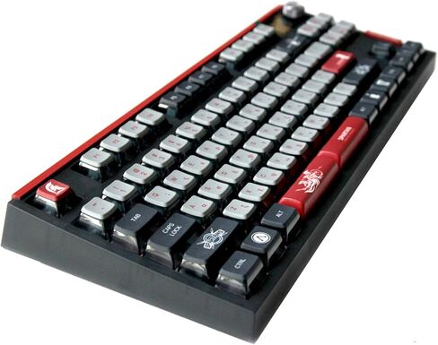 Glacier Skyloong GK87 Pro Youth TKL Layout لاسلكي/سلكي قابل للفصل USB-C لوحة مفاتيح ميكانيكية قابلة للتبديل السريع مع شاشة عرض صغيرة ومقبض، شريط مساحة منفصل متوافق (عالم) in Kuwait