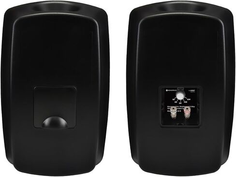 مونوبرايس WS-7B-62-B 6.5 بوصة. مكبر صوت داخلي/خارجي مقاوم للطقس ثنائي الاتجاه 70 فولت للاستخدام في أنظمة الصوت المنزلية بالكامل، والمطاعم، والحانات، ومتاجر البيع بالتجزئة، والفناء، بجانب حمام السباحة، والمرآب، أسود (لكل واحدة) in Saudi Arabia