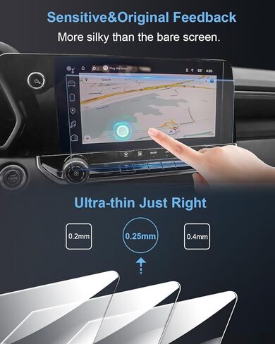 واقي شاشة سيارة مقاس 11.3 بوصة 【عبوة من قطعتين】 لعام 2023 2024 تشيفي شيفروليه كولورادو (WT، LT، Trail Boss) ملحقات نظام تحديد المواقع العالمي (GPS) لشاشة اللمس نانو - فيلم حماية نانو - شفاف عالي الدقة in Kuwait