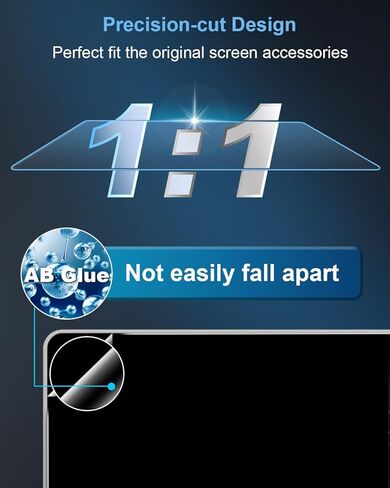 واقي شاشة سيارة مقاس 11.3 بوصة 【عبوة من قطعتين】 لعام 2023 2024 تشيفي شيفروليه كولورادو (WT، LT، Trail Boss) ملحقات نظام تحديد المواقع العالمي (GPS) لشاشة اللمس نانو - فيلم حماية نانو - شفاف عالي الدقة in Kuwait