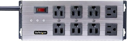 StarTech.com 4-Outlet Industrial Power Strip 125V/15A, EMI/RFI Isolation, Mountable PDU, 8ft/2.4m Power Cord, NEMA 5-15P/R in Saudi Arabia