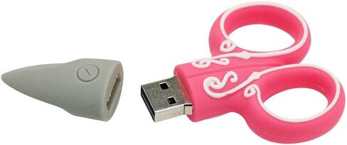 16GB بندريف الجدة الأخضر ثلاثية الأبعاد مقص المقصات خياط نموذج محرك فلاش USB ذاكرة عصا U القرص هدية in Kuwait