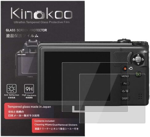 kinokoo Tempered Glass Film for Ricoh GR/GR2 Crystal Clear Film Ricoh GR GR2 Screen Protector Bubble-free/Anti-scratch(2 pack) in Kuwait