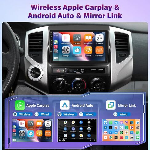 [8-Core 2+64G] راديو Android 13 لسيارة Toyota Tacoma 2005-2013 - شاشة لمس IPS 9 بوصة صوت DSP - تشغيل لاسلكي وAndroid Auto، WiFi، 32EQ، 59 UI، صفحة رئيسية مخصصة + كاميرا احتياطية AHD in Saudi Arabia