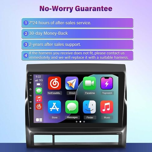[8-Core 2+64G] راديو Android 13 لسيارة Toyota Tacoma 2005-2013 - شاشة لمس IPS 9 بوصة صوت DSP - تشغيل لاسلكي وAndroid Auto، WiFi، 32EQ، 59 UI، صفحة رئيسية مخصصة + كاميرا احتياطية AHD in Saudi Arabia
