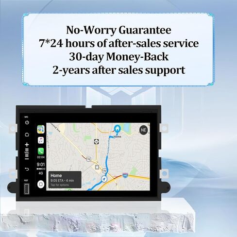 راديو سيارة Android 13 لسيارة Ford F150/F250/350/Edge/Fusion/Mustang/Focus/Explorer/Expedition - لاسلكي وسلكي Apple Carplay/Android Auto، ذاكرة الوصول العشوائي 2 جيجابايت + ذاكرة تخزين داخلية 64 جيجابايت، التوصيل والتشغيل + كاميرا احتياطية AHD in Saudi Arabia