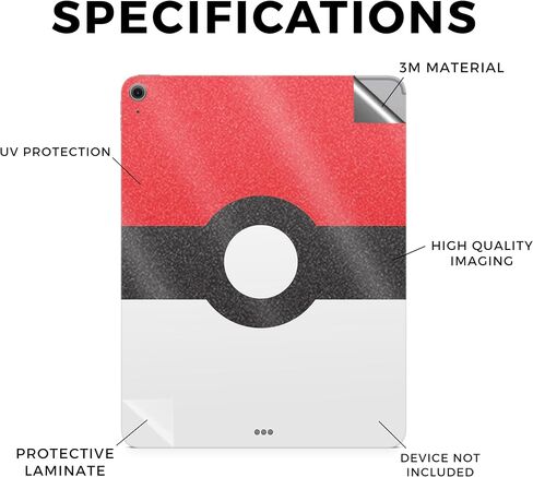 Carbon Fiber Tablet Skin Compatible with Apple iPad Air 13 (M2) 2024 - Battle Ball - Premium 3M Vinyl Protective Wrap Decal Cover - Easy to Apply | Crafted in The USA by MightySkins in Saudi Arabia