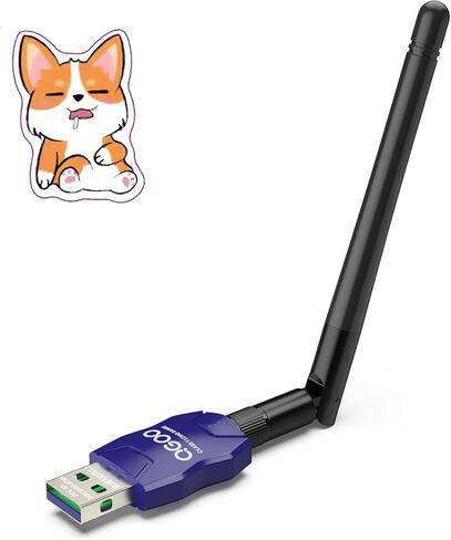 محول بلوتوث طويل المدى من الفئة 1 للكمبيوتر الشخصي، محول بلوتوث USB QGOO للكمبيوتر الشخصي 5.3+EDR، جهاز استقبال بلوتوث دونجل يدعم Windows10/8.1/8/7 (blue-051) in Saudi Arabia