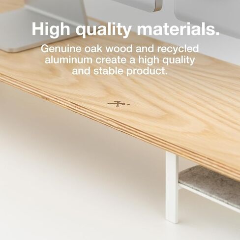 WOODCESSORIES - Phone Mount Monitor Stand Wood, iPhone Elevation Desk (White) in Saudi Arabia