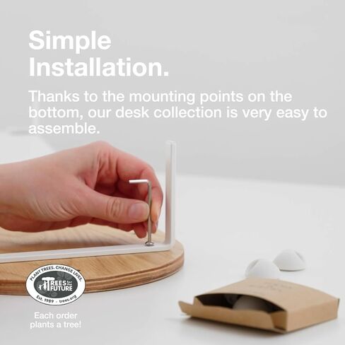 WOODCESSORIES - Phone Mount Monitor Stand Wood, iPhone Elevation Desk (White) in Saudi Arabia