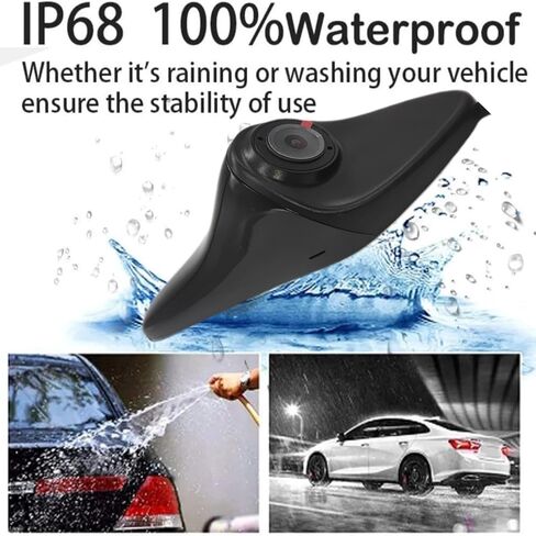 7-inch Vehicle Side Blind Area Display,Electronic Blind spot Rearview Mirror Camera with rotatable Lens,120 ° Wide Angle View, Paste Installation, AHD720/1080P,Waterproof Night Vision(Black) in Saudi Arabia