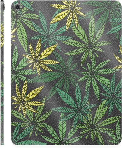 Carbon Fiber Tablet Skin Compatible with Apple iPad Air 11 (M2) 2024 - Cannabis Culture - Premium 3M Vinyl Protective Wrap Decal Cover - Easy to Apply | Crafted in The USA by MightySkins in Saudi Arabia