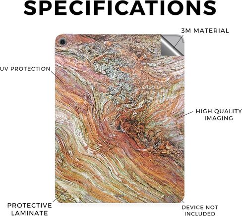 غلاف الكمبيوتر اللوحي من ألياف الكربون متوافق مع Apple iPad Air 13 (M2) 2024 - Woodlands - غطاء لاصق واقٍ من الفينيل 3M ممتاز - سهل الاستخدام | صُنع في الولايات المتحدة الأمريكية بواسطة MightySkins in Kuwait