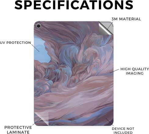 غلاف الكمبيوتر اللوحي من ألياف الكربون متوافق مع Apple iPad Air 13 (M2) 2024 - Woodlands - غطاء لاصق واقٍ من الفينيل 3M ممتاز - سهل الاستخدام | صُنع في الولايات المتحدة الأمريكية بواسطة MightySkins in Kuwait