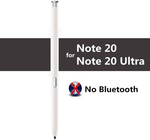 2PCS Galaxy Note 20 Stylus Pen Replacement for Galaxy Note 20 Note 20 Ultra 5G (Without Bluetooth) Stylus Touch S Pen Wite Type-c Adapter+Tips/Nibs+Eject Pin (Black) in Saudi Arabia
