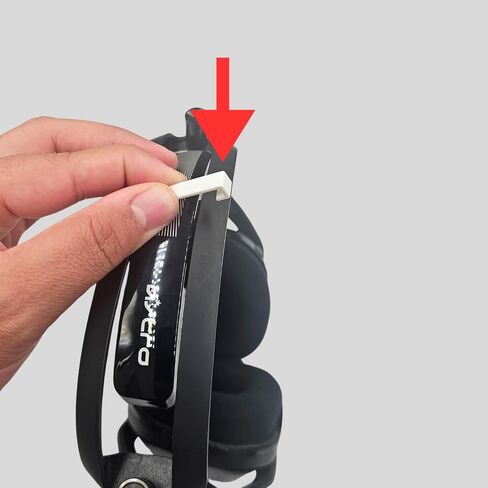 Brace Clamps for Astro A50 Mod Kit, Pack 2 Units, Compatible with Astro A50 Gen 4 Mod Kit, Ultra-Resistant Comfortable Clamps for Astro A50 Headphone (Black) in Saudi Arabia