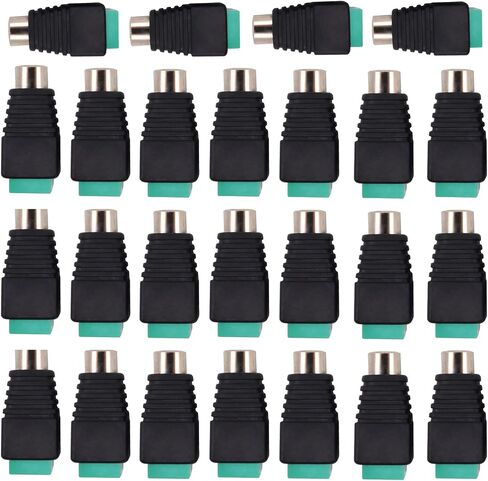 3Pair RCA Plugs Cable Audio Adapter Screws Phono RCA Male Female Plug to AV Screw Terminal Audio Video Connector Adapter Wire RCA Adapte for Speaker Wire Connectors Screws Adapter in Saudi Arabia