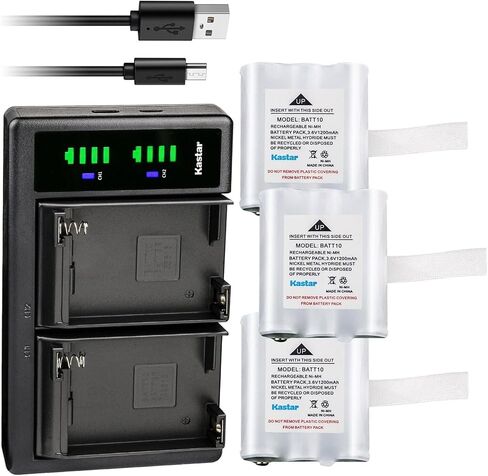 Kastar 4-Pack Battery and LTD2 Charger Compatible with Midland BATT10 BATT-10 AVP13 MID-AVP13 Battery, T71 T-71 T75 T-75 T77 T-77 T79 T-79, X-Talker T71 T-71 T75 T-75 T77 T-77 T79 T-79 Two Way Radios in Saudi Arabia