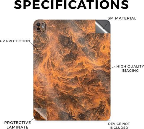 Carbon Fiber Skin Compatible with Apple iPad Pro 11 (M4) 2024-90s Fun - Premium 3M Vinyl Protective Wrap Decal Cover - Easy to Apply | Crafted in The USA by MightySkins in Saudi Arabia