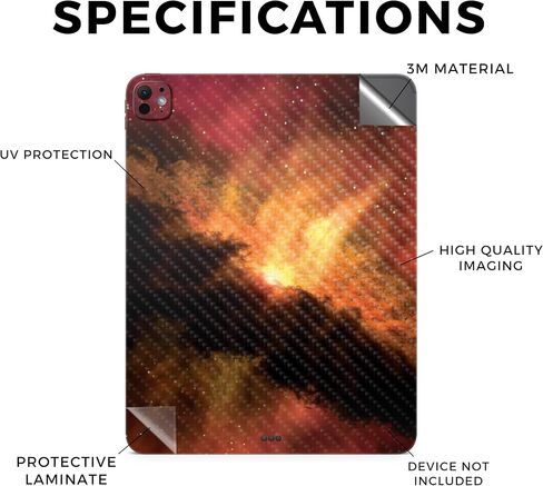Carbon Fiber Skin Compatible with Apple iPad Pro 11 (M4) 2024-90s Fun - Premium 3M Vinyl Protective Wrap Decal Cover - Easy to Apply | Crafted in The USA by MightySkins in Saudi Arabia