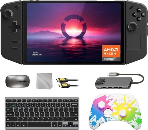Lenovo Legion Go 1 تيرابايت SSD للألعاب، شاشة لمس 8.8 بوصة 144 هرتز 2K QHD AMD Ryzen Z1 Extreme، وحدة تحكم Gold Wireless Pro، محور، مجموعة لوحة مفاتيح وماوس، حزمة 7 في 1 in Saudi Arabia