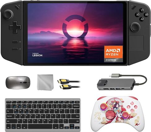 Lenovo Legion Go 1 تيرابايت SSD للألعاب، شاشة لمس 8.8 بوصة 144 هرتز 2K QHD AMD Ryzen Z1 Extreme، وحدة تحكم Gold Wireless Pro، محور، مجموعة لوحة مفاتيح وماوس، حزمة 7 في 1 in Saudi Arabia